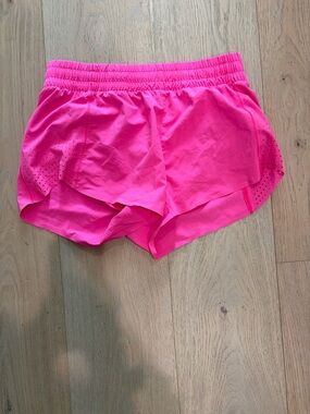 Athleta Neon Pink Running Shorts